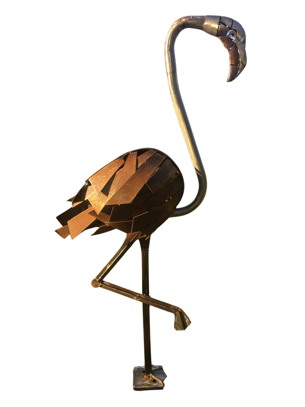 Sculpture Echassiers AMupcycling – modèle 1