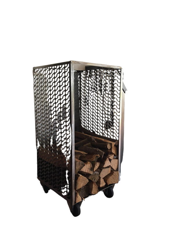 Bucher à bois tôle