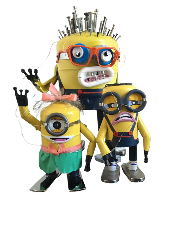 Sculpture Mignons AMupcycling – modèle 3