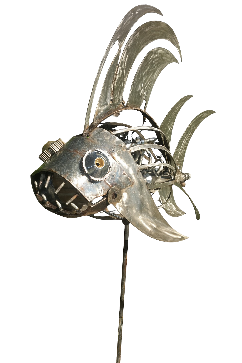 Sculpture Poisson AMupcycling – modèle 4