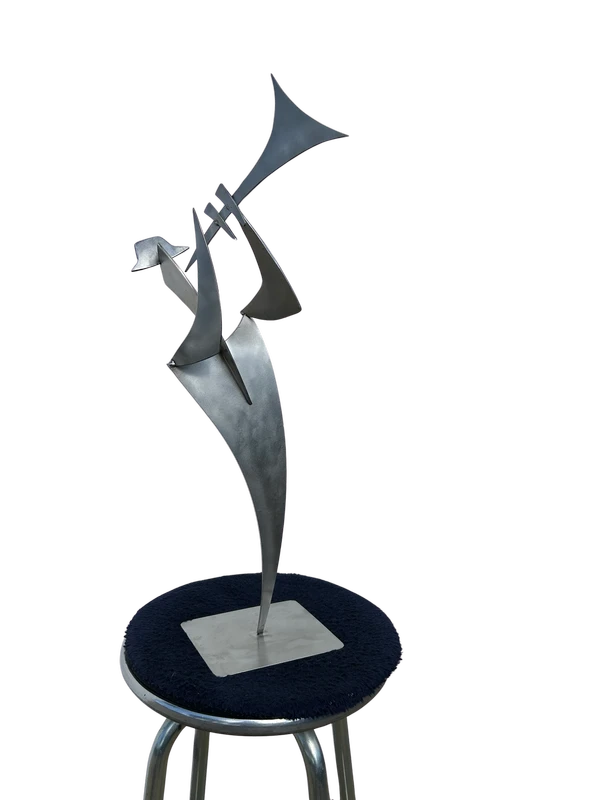 Silhouettes2_R Trompettiste - Silhouette réalisé en inox - H30